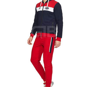 Survêtement de sport pour hommes, vêtements de jogging 100% coton, survêtement avec col à capuche, modèle solide, vêtements de rue, meilleure vente, design haut - Product Image 3