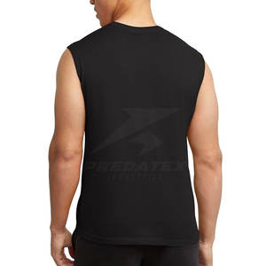 Chemises sans manches pour hommes à col rond, personnalisées, très populaires, 100% coton, tissu tricoté, taille personnalisée, nouveau style - Product Image 2