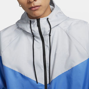 Chaqueta cortavientos de invierno personalizable unisex transpirable impermeable con cuello levantado servicio OEM de color sólido - Product Image 2