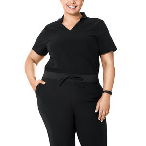 Uniformes Médicos Personalizados al por Mayor Directo de Fábrica, con Logotipo Personalizado, de Spandex/Poliéster, Cuello Multiusos, Tallas Grandes - Product Image 1