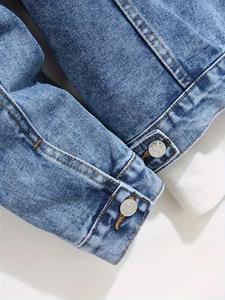 Nouveau style Streetwear décontracté Manteau personnalisé à manches longues Veste en jean Vente en gros Vestes en jean de haute qualité - Product Image 6