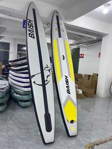 Planche de surf de course OEM de 14 <span class=keywords><strong>pieds</strong></span> planche de course <span class=keywords><strong>gonflable</strong></span> à double couche avec point de chute et accessoires de sac - Product Image 4
