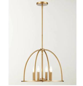 Iluminación de lujo para el hogar chapada en cobre, Decoración elegante, lámpara de araña colgante LED para interiores, lámpara colgante de Metal de diseño moderno y elegante - Product Image 4