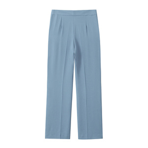 Pantalon de Ville Décontracté à Devant Plat pour Femme Très Vendu en Tissu Doux Laine/Coton Conception Respirante avec Taille sur Mesure & de Haute Qualité - Product Image 3