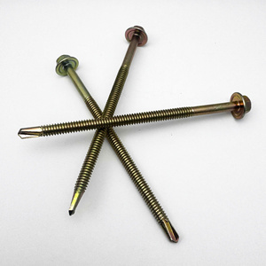 Tornillo Autoperforante de Cabeza Hexagonal con Arandela M3 M4 M5 Métrico, Fabricación Vietnamita, C1022, DIN 7504 K, Acero al Carbono, Zincado Amarillo, THV - Product Image 4