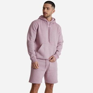 Ensemble de sweat-shirts et shorts pour hommes en gros OEM, marque privée, broderie en chenille, ensemble 2 pièces pour hommes, shorts, vêtements de rue - Product Image 1