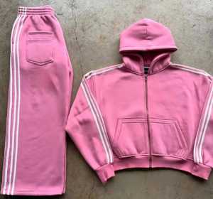 Chándal deportivo para hombre de alta calidad con logotipo personalizado, ropa de calle cortavientos, pantalones de chándal pesados con logotipo - Product Image 3