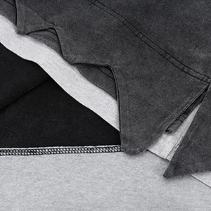 เสื้อยืดผู้ชายพิมพ์ลายคุณภาพสูง ผ้าฝ้าย 100% คอกลม ทรงหลวม ล้างสีแบบ Acid Wash เป็นมิตรกับสิ่งแวดล้อม สไตล์สตรีทแวร์ - Product Image 3