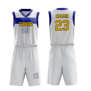 Uniforme de baloncesto reversible de alta calidad para hombres y adultos unisex, conjuntos transpirables de secado rápido personalizables de talla grande - Product Image 2