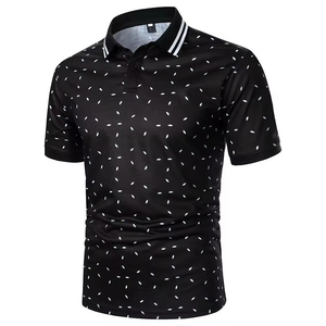 Polo de Manga Corta para Hombre, Camisa Informal Deportiva, Estampado Personalizado, Algodón, Ajuste Regular, Moda de Verano - Product Image 3