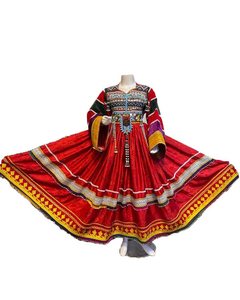 ชุดเดรส kuchi ชนเผ่าวินเทจสไตล์อัฟกานิสถาน/ปากีสถานชุดปาร์ตี้ kuchi แบบดั้งเดิมหลากสีชุดเดรส3046โคจิ - Product Image 6