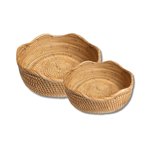 Practical RATTAN <b>BASKET</b> Handcrafted Shopping <b>Basket</b> <b>Bread</b> Proofing <b>Basket</b> Home Decor From Vietnam Good Quality - Product Image 1