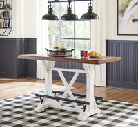 Table à manger en bois massif de style traditionnel, stable et durable, charme exotique, pour la maison, l'appartement, l'hôtel, la villa, meubles de salle à manger