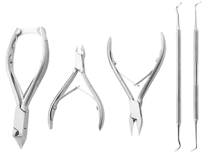 Stainless Steel Podiatry Tools <b>Kit</b> Heavy Duty Toenail Cutter Clipper for Ingrown <b>Nail</b> Removal - Product Image 2