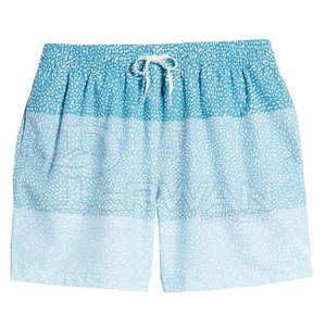 กางเกงขาสั้นชายหาดสำหรับผู้ชายกางเกงขาสั้นผ้าฝ้ายโพลีเอสเตอร์สีทึบสำหรับวิ่งย้อมสีเรียบสไตล์ไฮสตรีท - Product Image 1