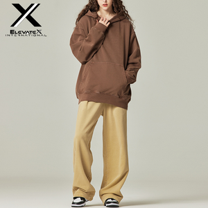 Pull à capuche d'hiver décontracté pour hommes et femmes 100% coton polaire multicolore pour impression bouffante Logo imprimé tricoté brodé uni - Product Image 4