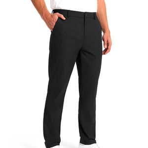 กางเกงผ้าแคนวาสของผู้ชายปรับแต่งสีพื้นสไตล์เยอรมันคุณภาพทำจากโรงงานกระดุมปิดบินสไตล์ลำลอง - Product Image 6