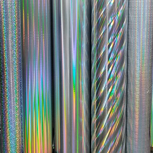 Película de Laminación Holográfica PET Metalizada Arcoíris sin Costuras de 12/15 Micras, Adhesivo Resistente a Desgarros para Manualidades y Regalos al por Mayor - Product Image 2