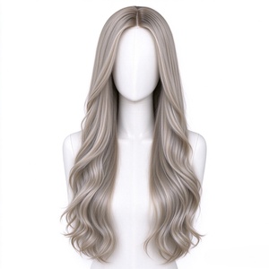 Perruque Lace Front en fibre haute température résistante à la chaleur, ondulations lâches et ondulations naturelles pour femmes - Product Image 1