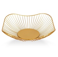 Bol à fruits en métal doré de luxe fait à la main pour la décoration de la maison, vente en gros, bol de service décoratif moderne pour la décoration d'hôtel et de mariage