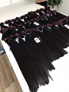 Os de luxe droit 100% cheveux humains vietnamiens prix de gros Super Double dessiné Machine trame cheveux - Product Image 3