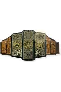 Cinturones de Campeonato de Boxeo y Lucha Libre Unisex FK-511 de Flyingkick Enterprises, Hechos a Medida, de Cuero, para Peso Pesado - Product Image 4