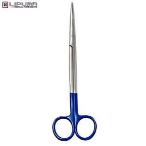 Professional High Quality Blue Curved Metzenbaum <strong>Scissors</strong> Manual Surgical Instrument for <strong>Delicate</strong> Tissue <strong>Dissection</strong> - Product Image 3