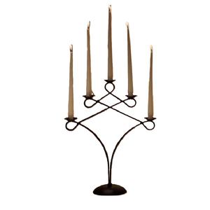 Candélabre rustique en fer au design moderne Bougeoir personnalisé Taille Forme Couleur Fait à la main Durable pour les mariages et Noël - Product Image 6