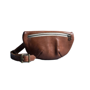 Riñonera personalizable de cuero genuino para mujer, riñonera con cierre de cremallera y cremallera impermeable segura - Product Image 5