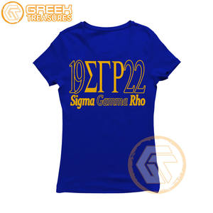 Camiseta personalizada Sigma Gamma Rho para mujer, ropa de hermandad, Jersey de algodón, camiseta transpirable de alta calidad, ropa griega para mujer - Product Image 2