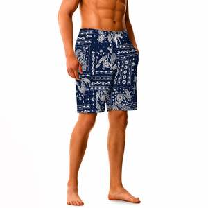 Pantalones cortos de playa para hombre de estilo callejero sólido tela de poliéster/algodón transpirable y ecológica - Product Image 6