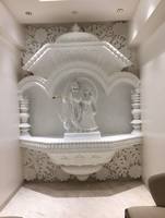 Temple en marbre blanc de qualité supérieure en marbre pooja mandir décoration spirituelle pour la maison