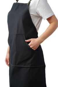 Delantal de cocina de algodón puro sin mangas con estilo para mujer, ropa de trabajo de verano transpirable, nuevo babero de moda para limpieza del hogar - Product Image 4