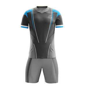 Conjunto de Uniforme de Fútbol para Hombre, Color Granate y Amarillo a Rayas, Cuello en V, Manga Corta, Poliéster que Absorbe la Humedad, con el Número 6 Impreso - Product Image 6