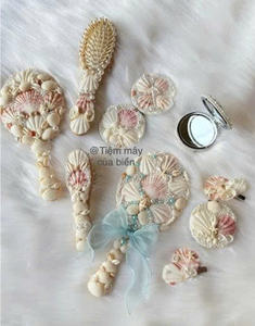 Peine de Pelo de Concha Natural, Hecho a Mano en Vietnam, Accesorio de Belleza de Concha Marina, Regalo - Product Image 5