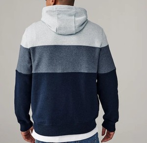 Luxury Cotton <b>Pullover</b> Hoodie <b>for</b> <b>Men</b> with Pockets Block Color Design Long Sleeve Soft Comfortable Casual Loose Fit Fashion Wear - Product Image 2