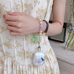 Audífonos Intrauditivos para Mujer, con Diseño de Flor 3D, Transparentes, Ligeros, Cómodos, con Pulseras Decorativas - Product Image 1