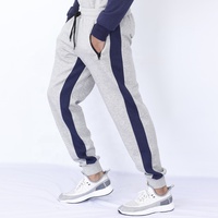 Celana Kasual Pria 100% Katun Ringan Bahan Worsted Kaki Lebar Bernapas Model Cargo Street Wear Pinggang Tinggi Baggy Jogger