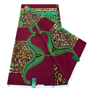 Tissu Imprimé en Cire <span class=keywords><strong>Africaine</strong></span> 100% Coton de Qualité Usine (17 Ans), Véritable Dutch Hollandais à Motif Batik pour Chemises et Sacs - Product Image 1