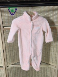 Abrigos de Invierno de Segunda Mano para Bebé al Por Mayor Mameluco Cálido de Algodón con Cremallera y Botón Mameluco de Cachemira Ropa Usada para Niños - Product Image 3