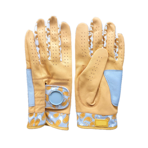 Gants de golf Cabretta personnalisés pour hommes et femmes, couleur, impression par sublimation, main gauche droite, logo personnalisé, sport avec aimant en caoutchouc - Product Image 5