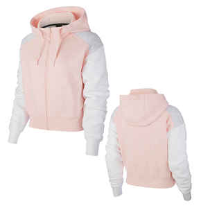 Sudadera con Capucha de Moda para Mujer, Talla Estadounidense, Color Rosa, Estampado, Borde Deshilachado, Estilo Desgastado, Unisex, Novedad 2026 - Product Image 3