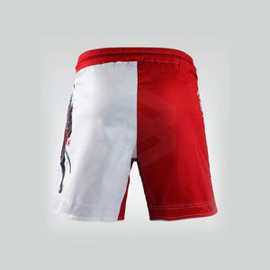 Shorts MMA imprimés de haute qualité, taille élastique, séchage rapide, style sportif à motif uni, fabriqués au Pakistan - Product Image 3