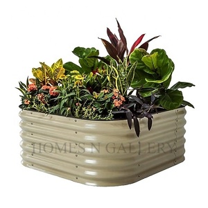 Vente chaude nouveau lit de jardin surélevé en métal galvanisé extérieur en métal surélevé jardin pliant jardinière utilisation de plantes et de légumes - Product Image 1