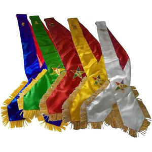 Fajas masónicas Regalia Five Color O E S para O ES Sisters O E S Regalia - Product Image 1