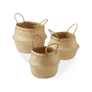 Premium Vietchoice New Arrival Vintage Wicker <b>Seagrass</b> Woven <b>Baskets</b> Vietnam Storage Boxes & Bins Special Design Clothing Rack - Product Image 3