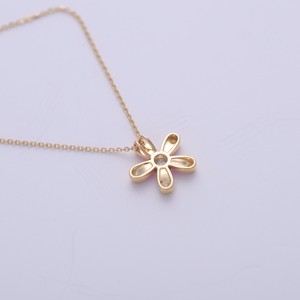 IGI Certified Lab Grown Diamond Floral Enamel Pendant in 14K Yellow / White & Rose Gold <b>Pink</b> Flower Pendant Cute Fashion Jewelry - Product Image 5