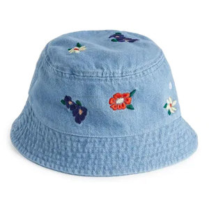 Sombrero de cubo acolchado con sensación acogedora para días fríos y diversión al aire libre Sombrero de cubo de estilo hecho de algodón con acabado lavado - Product Image 1