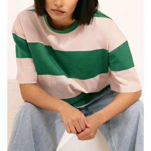 T-shirt ajusté pour femme, best-seller des fabricants professionnels, nouveau design avec décoration boutonnée, écologique pour l'été - Product Image 3