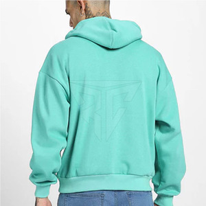 Nouveauté hiver sweats à capuche décontractés en plein air 100% coton solides pour hommes séchage rapide couleur personnalisée en vente - Product Image 5